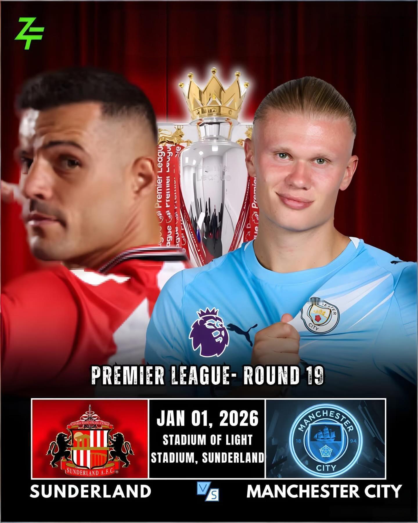 周四  025，桑德兰 vs 曼城 ！📢📢曼城带着八连胜的余威，直扑英超本赛