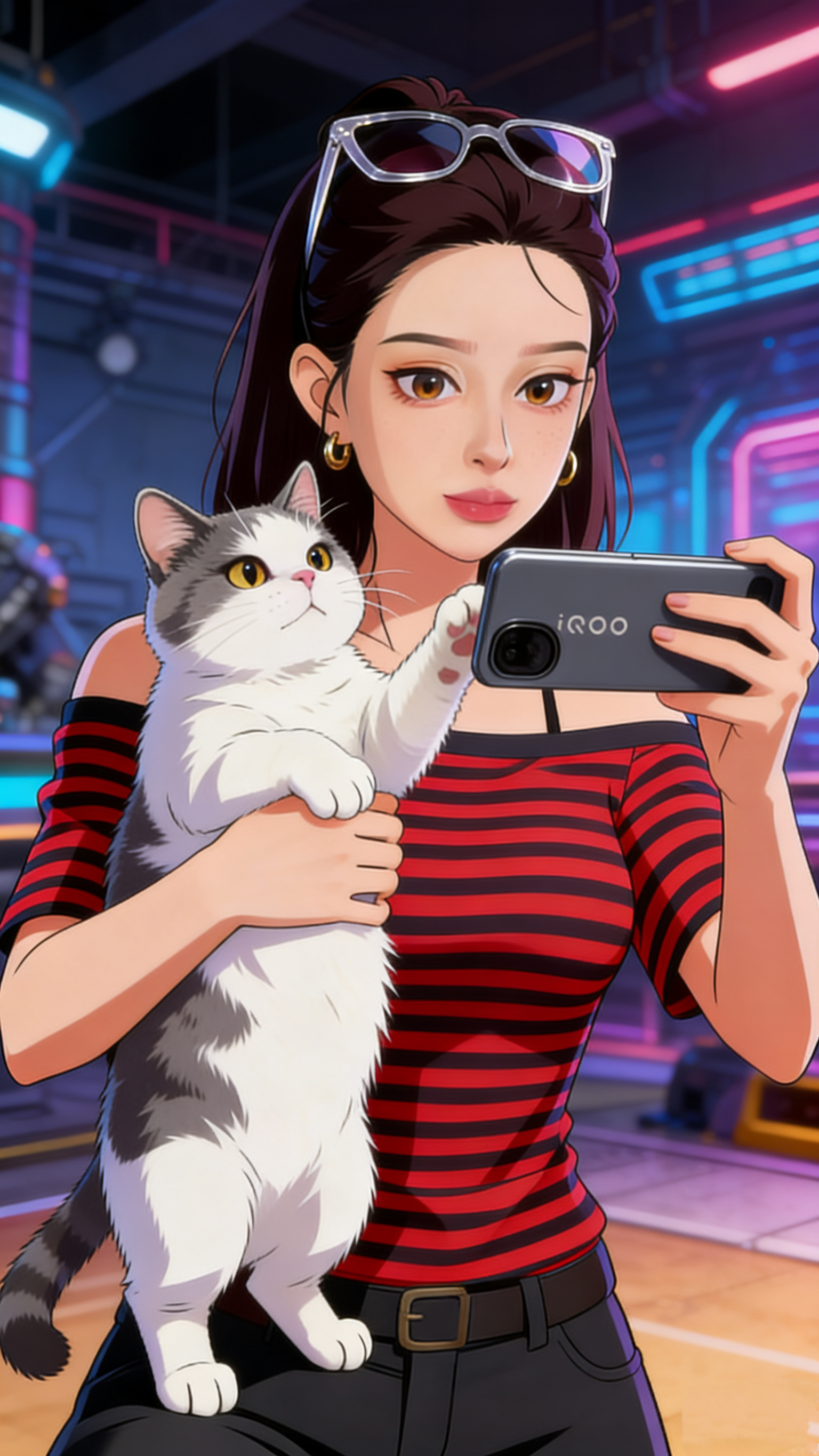 周末抱着猫打王者，简直是人生最治愈瞬间！它软乎乎的小家伙窝在怀里，安安静静陪我冲