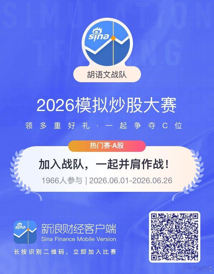 新浪财经模拟交易大赛 轻松学炒股，让投资更真实，跟上趋势一起high～