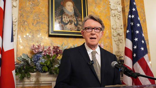 英撤驻美大使曼德尔森：因与爱泼斯坦关联邮件风波
英国外交部于周四对外宣称，鉴于新