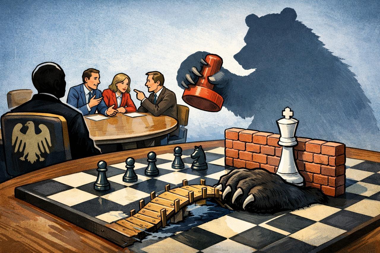 德国总理默茨1月8日表态说，想在乌克兰派多国部队，帮助维持安全这件事，没俄罗斯点