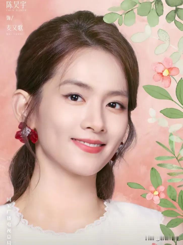 钟楚曦，新片  灿烂的风和海  女主角
风情万种，太甜美了