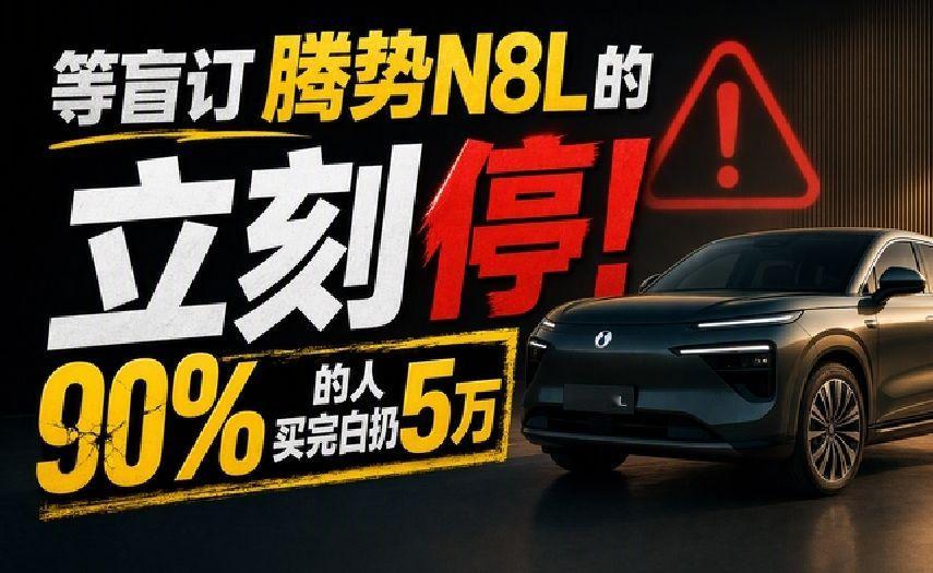 等盲订腾势N8L的立刻停！90%的人买完白扔5万