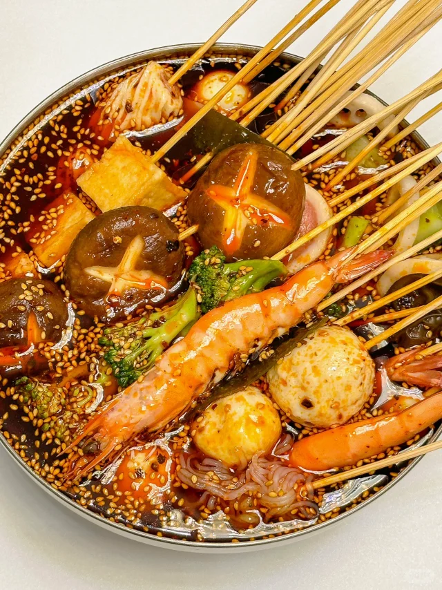 自制麻辣钵钵鸡也太好吃了🍢夏天必吃串串~