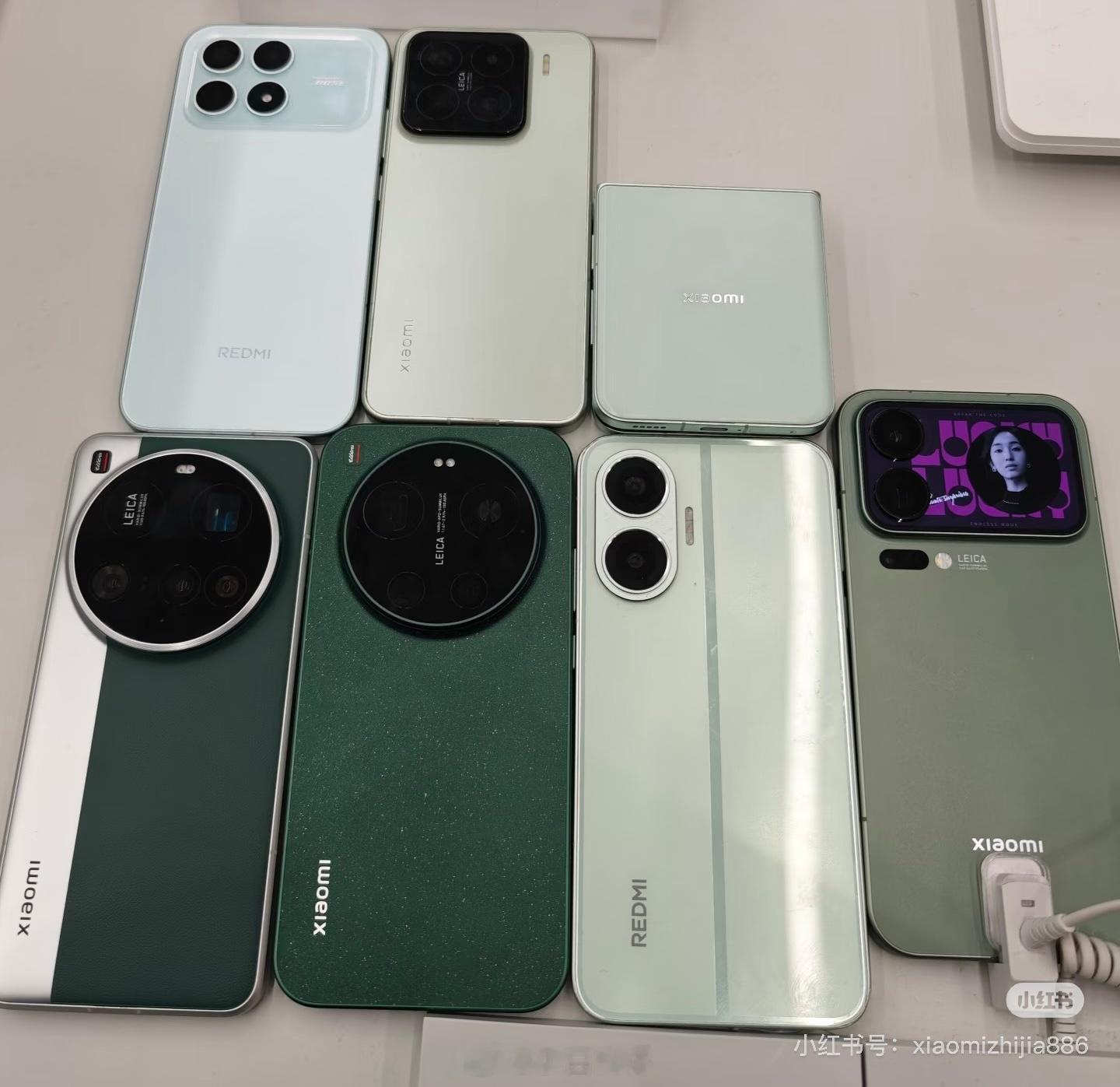 原来这两年小米出过这么多绿色手机有喜欢青色/绿色的吗图源网新机来了