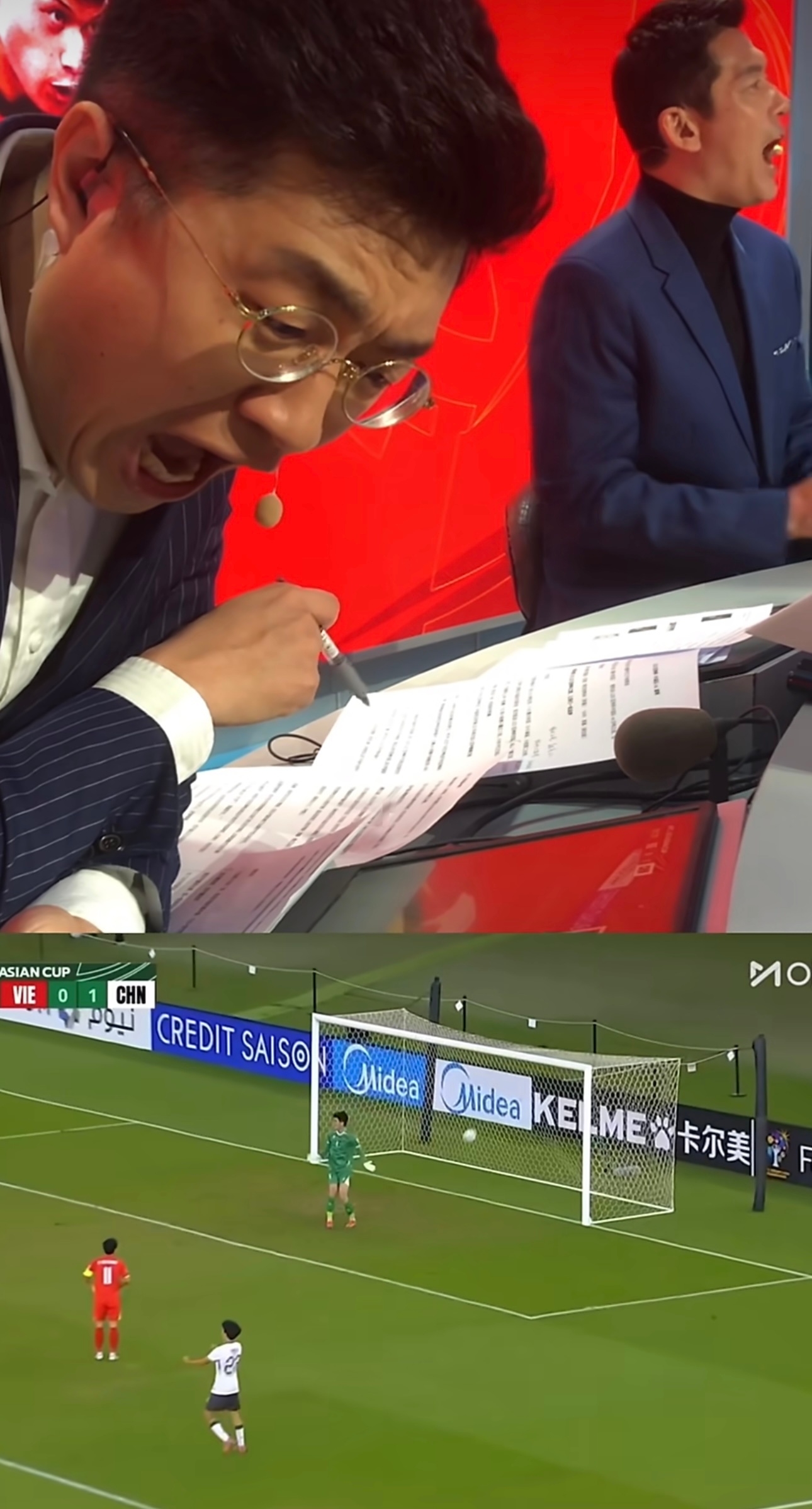 今晚19点35分，解说U23国足vs朝鲜上次解说U23还是亚洲杯打越南的美好回忆