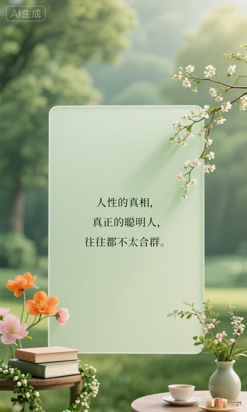 人性的真相，真正的聪明人，往往都不太合群。

你有没有发现，身边那些真正厉害的人