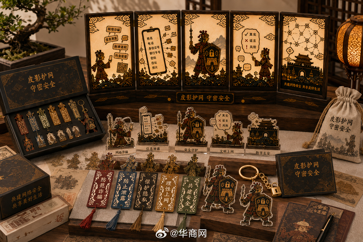 秦网微光·创意新媒体创作优秀作品展播作品类别：特色文创作品作品名称：《皮影护网 