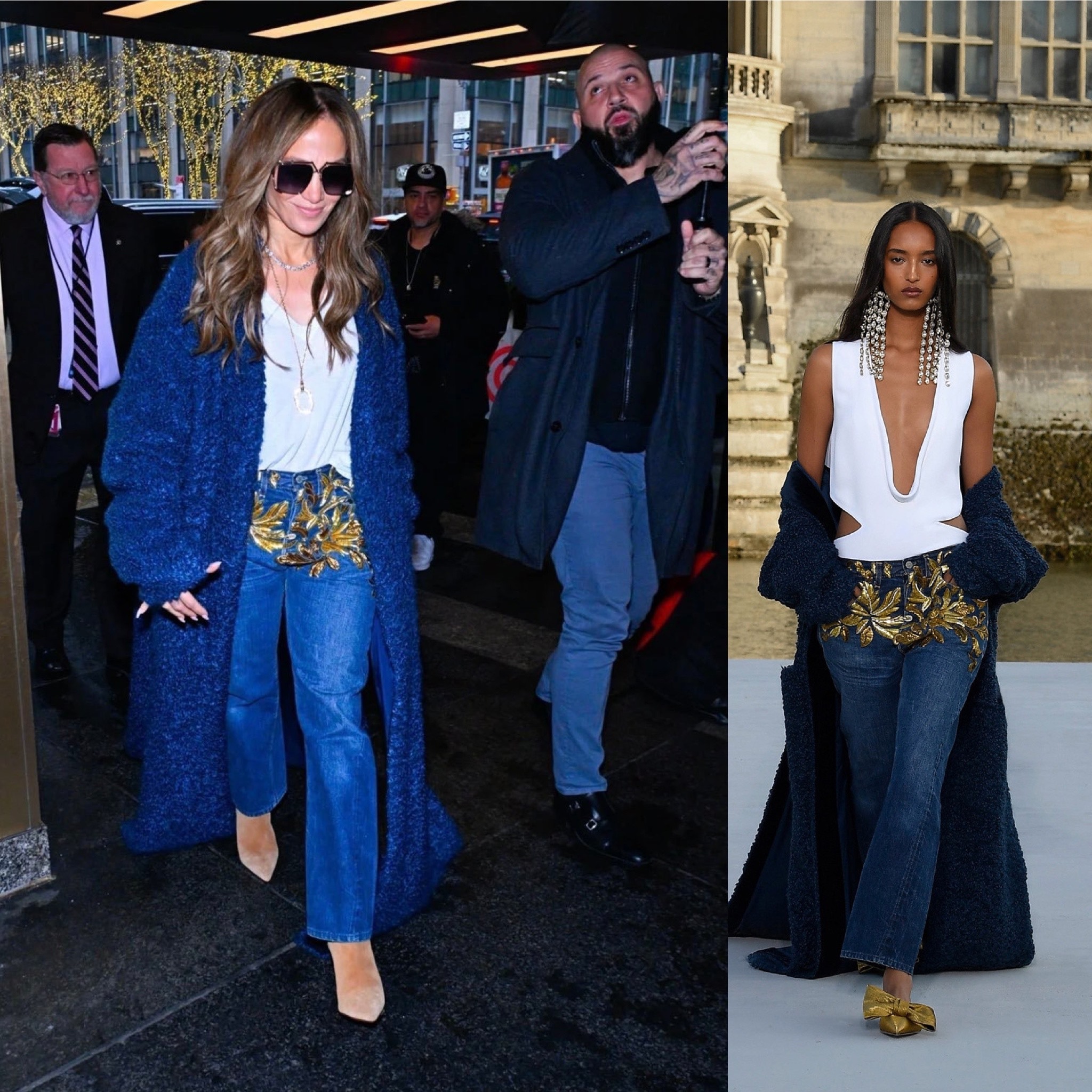 Jennifer Lopez 二月目前的半个月营业上身六套高定，来看一下。Val