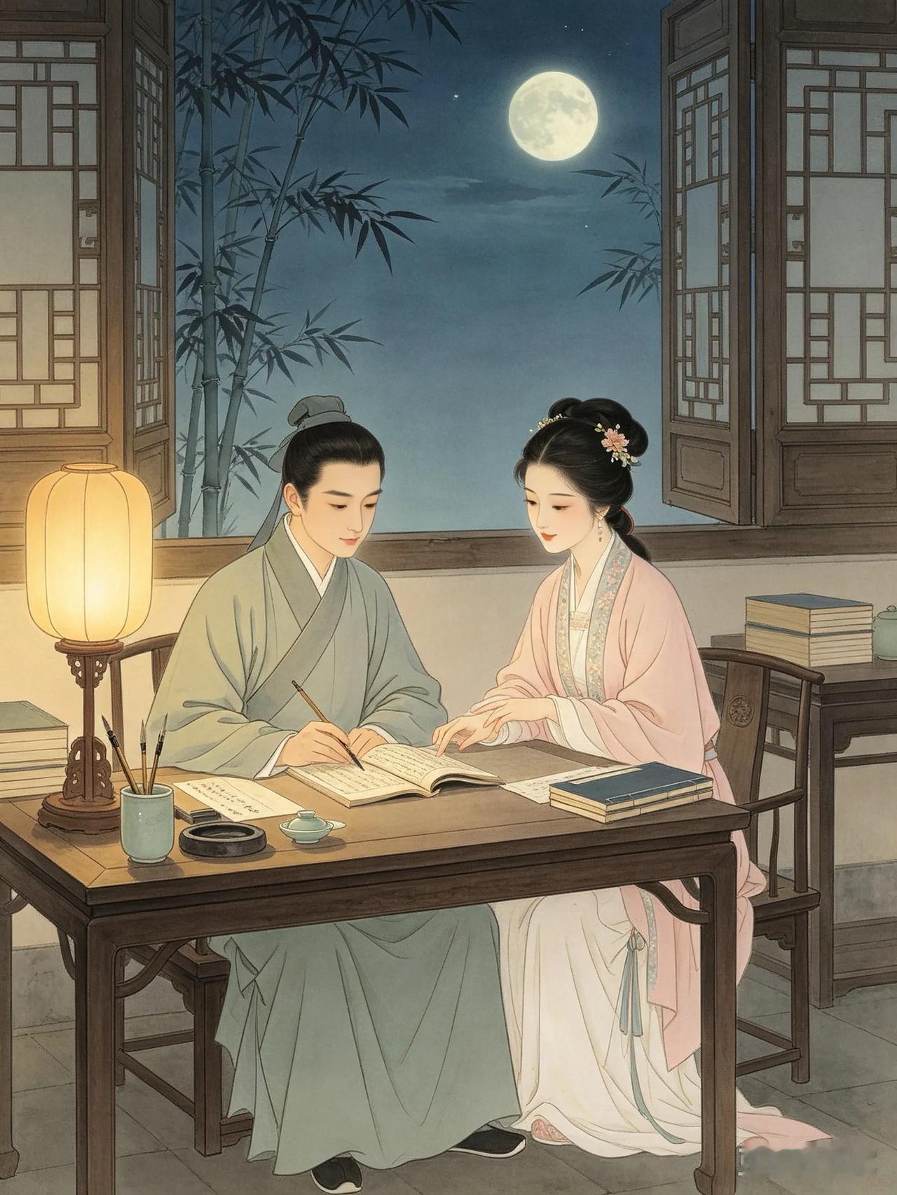 清朝时歙县有个叫李圣修的书生，容貌生得俊秀好看。他十四岁的时候，到二十里外岩镇的