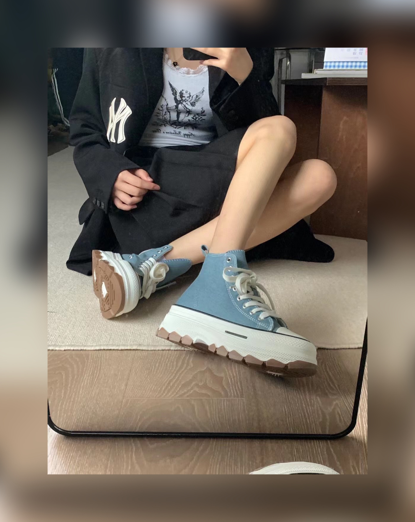 #好物分享#小个子的姐妹快点看过来上脚也太好看了吧百搭又好看自带增高滤镜穿上妥妥