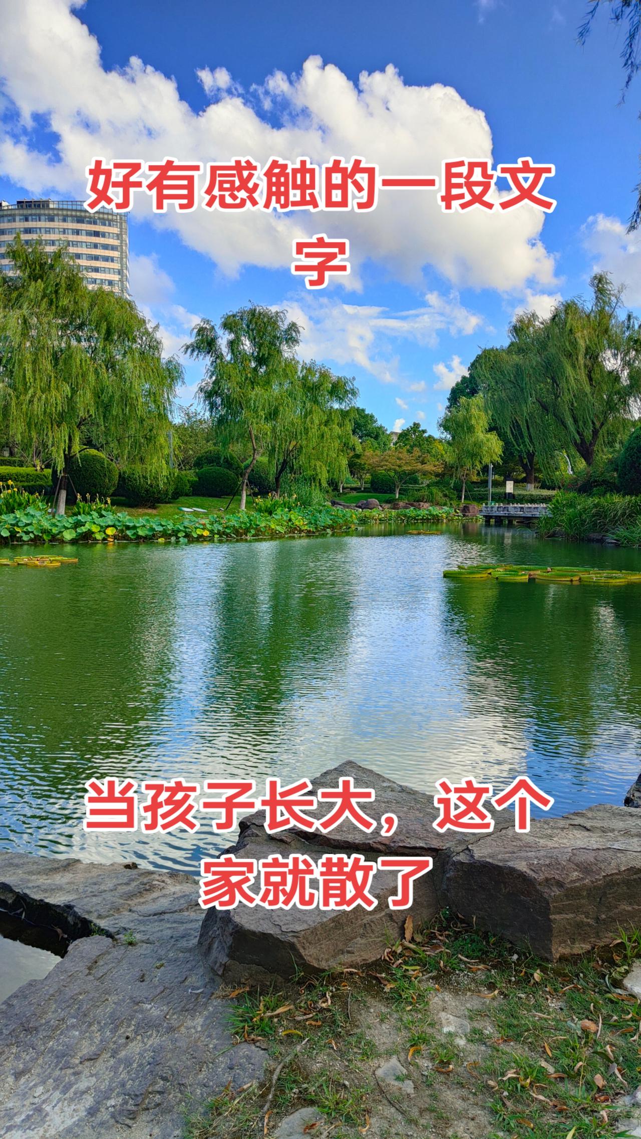 当孩子长大了，这个家就散了，即便孩子逢年过节回来，那也只能叫聚会。
孩子借你而来