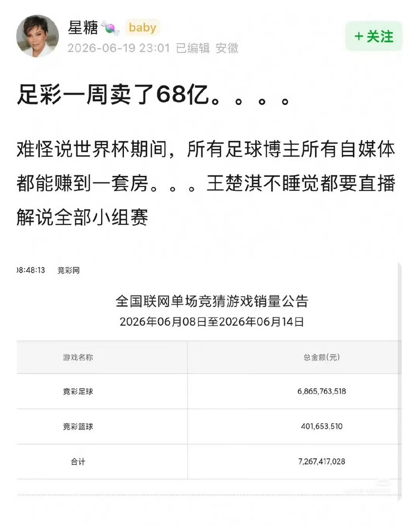首页的友友们我们改行去做体育足球博主吧，不想再过娱乐博主每天5块钱共享的日子