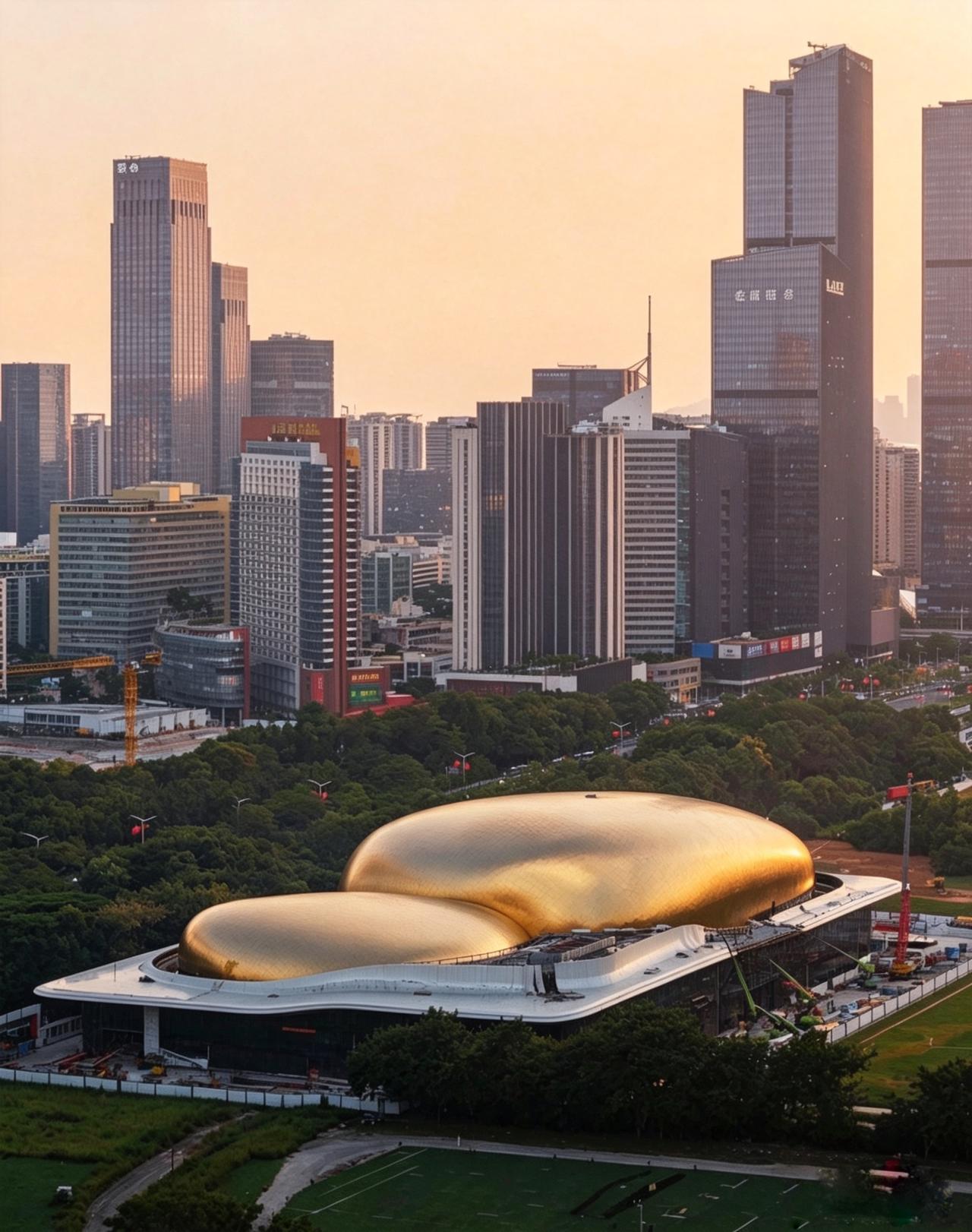发现没？又一座深圳新地标即将建成投入使用，她就是大名鼎鼎的深圳国际演艺中心，这座