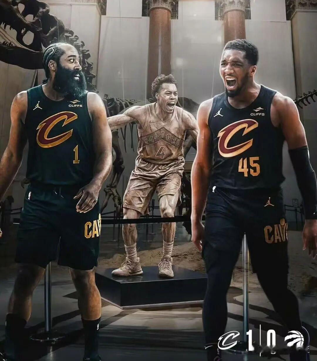 登哥要是夺冠，裸奔三天，立贴为证！

哈登和米切尔组成的骑士后场双核，他们看起来