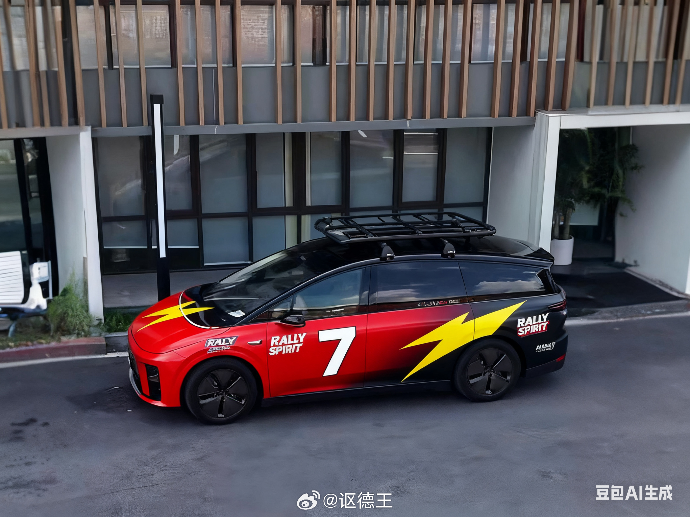 AI给i8设计的拉力赛涂装，有点意思[哈哈][666]理想i8 ​​​