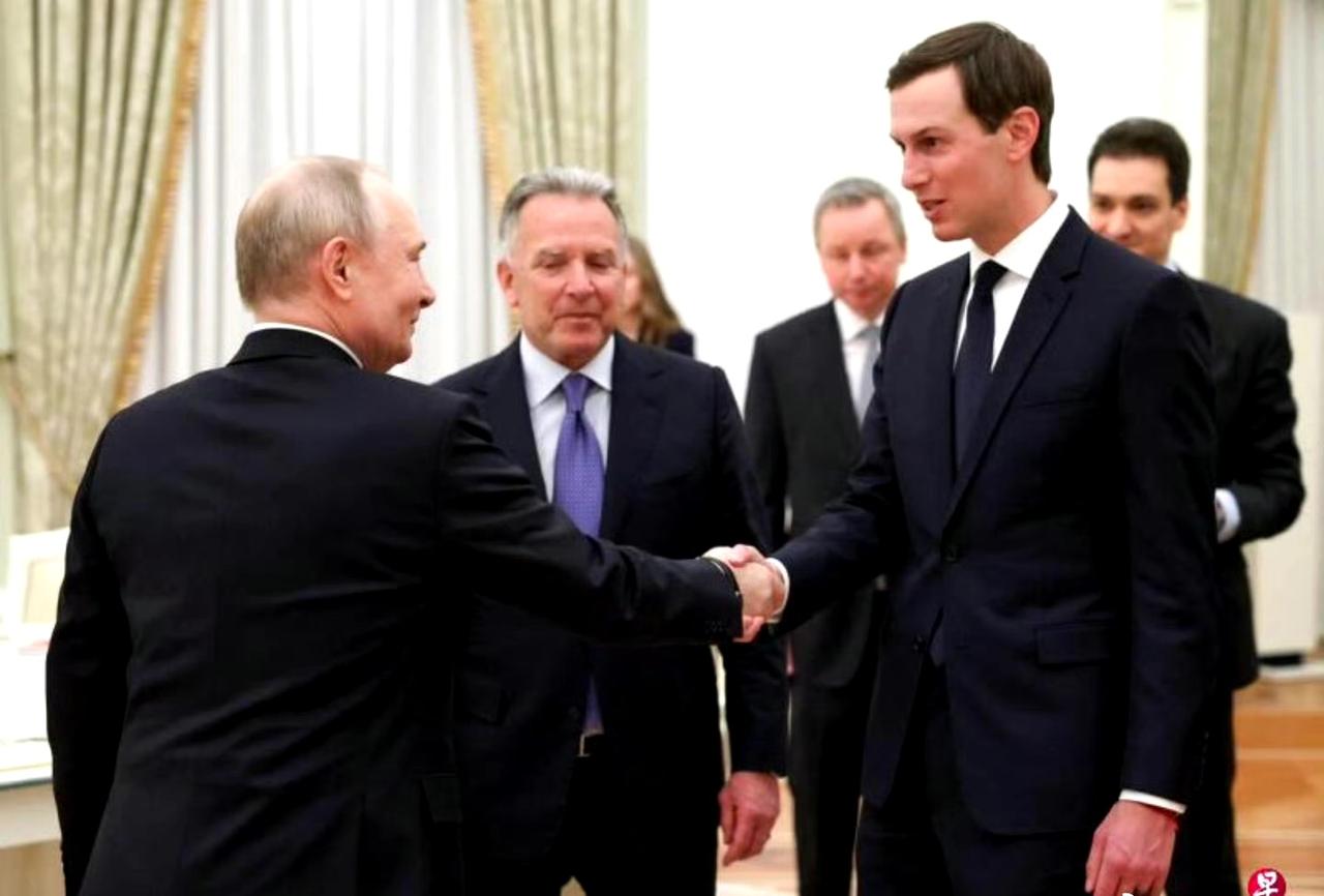 特朗普贤婿和特使访问莫斯科，会晤普京。
克宫秘书强调，俄方立场众所周知，即乌克兰