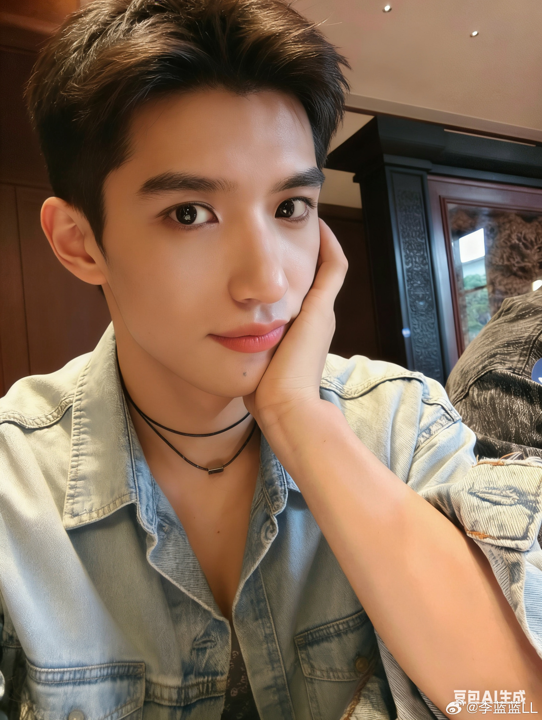 我去！我变成男的这么帅！！ 爱上自己了！！ 