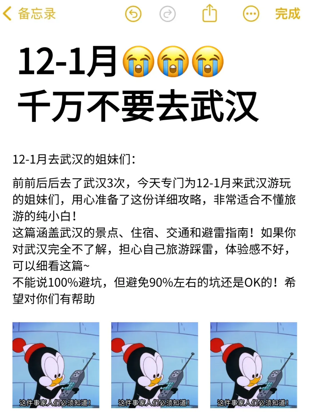 12-1月千万别去武汉‼️熬夜总结的保姆级攻略