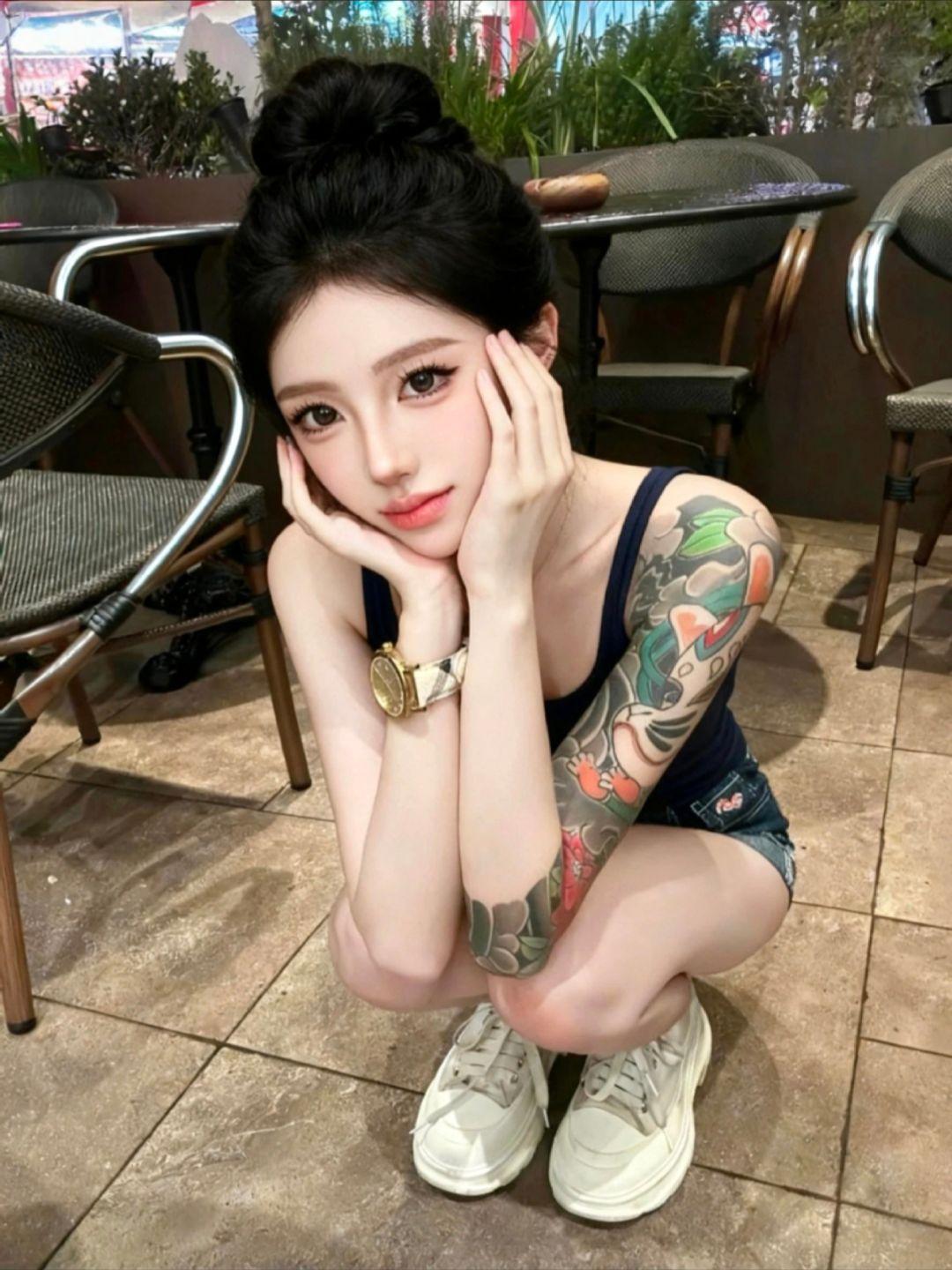 我也有个花臂梦 奈何家父略懂拳脚.