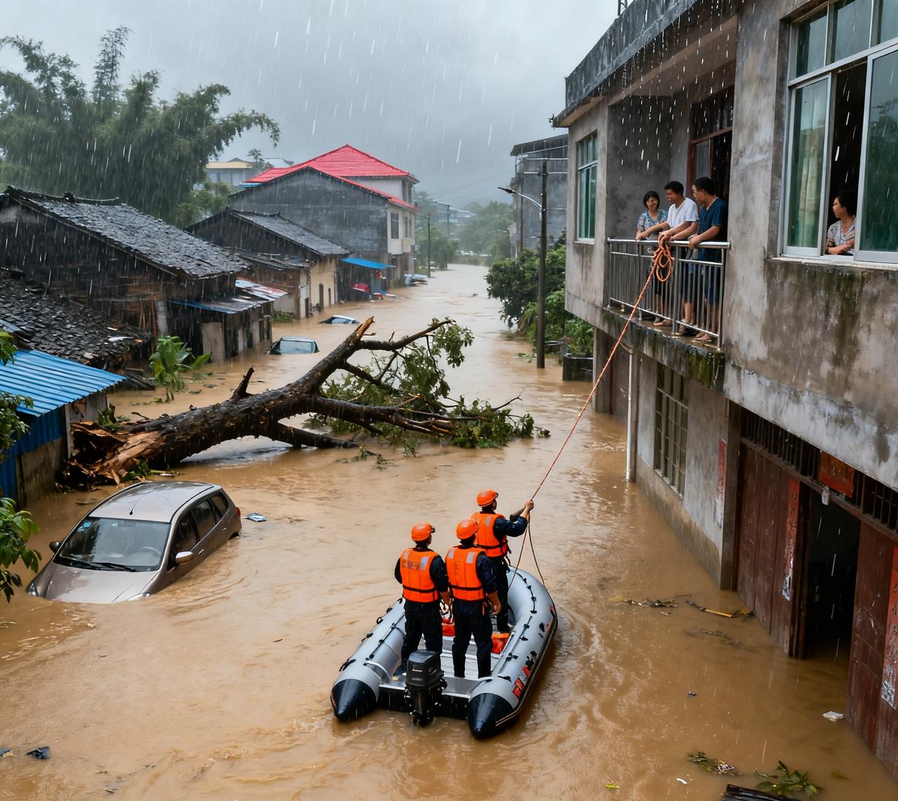 广西这雨下得太猛了，多地都遭遇了强降雨袭击，洪涝灾害严重。6月22日，河池市天峨
