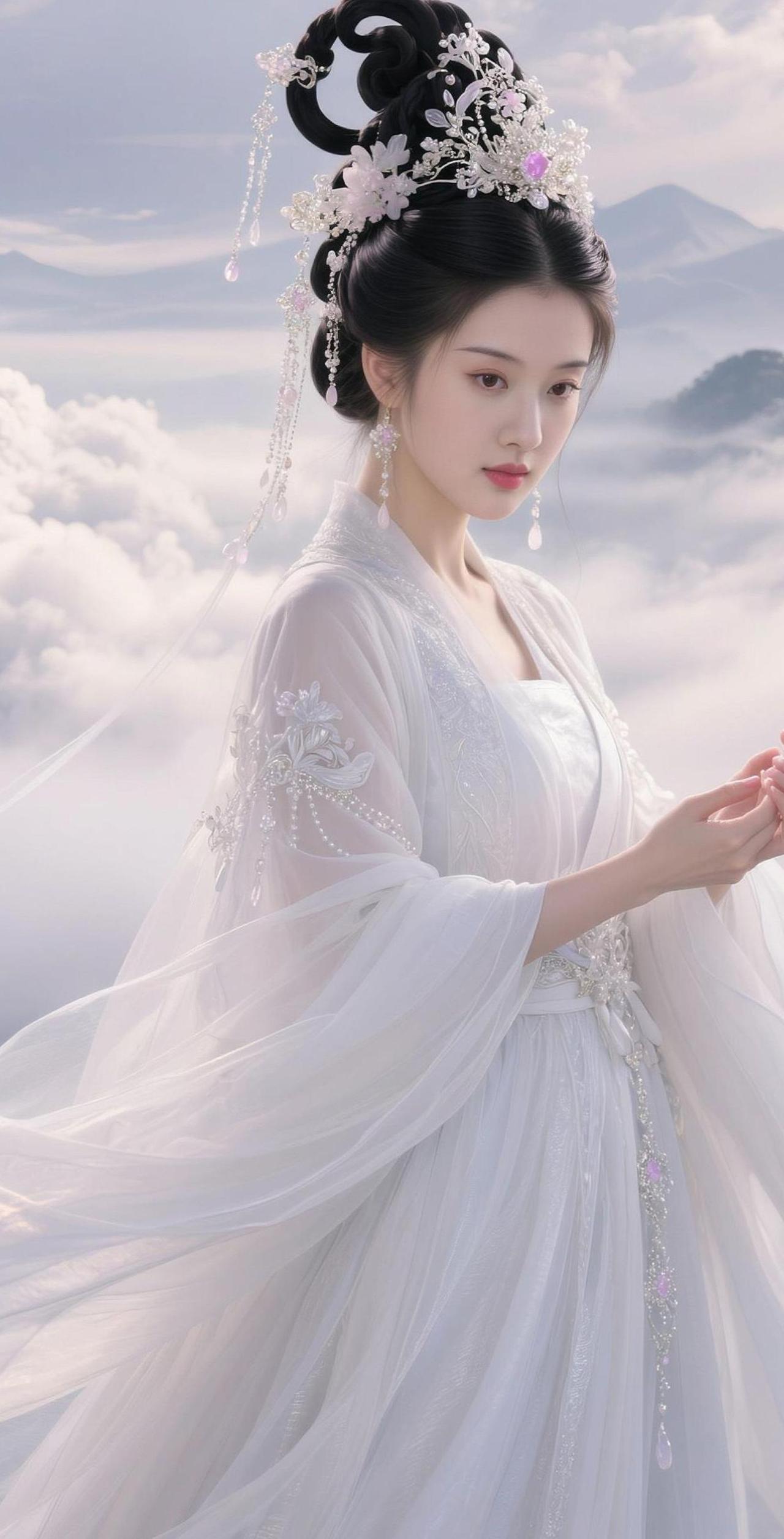 AI清冷仙姿写真 抖音ai创作