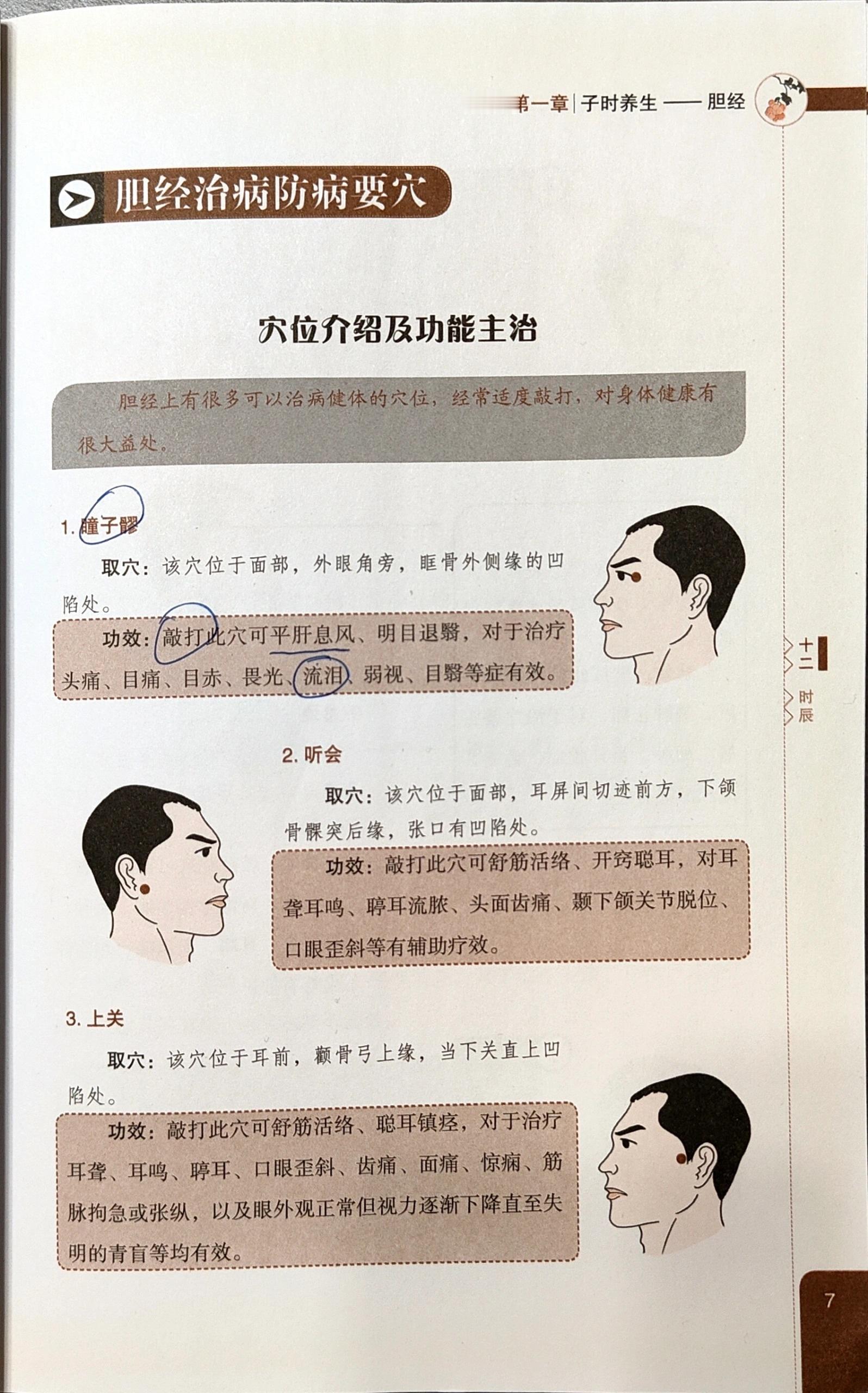 胆经治病防病要穴 ​​​