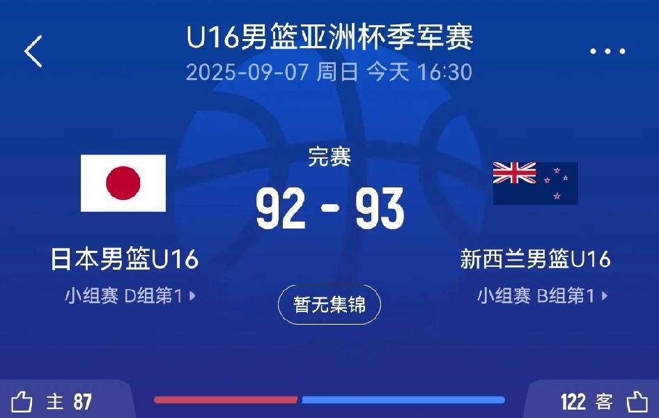 日本国少季军赛输给新西兰，优缺点顽固让人无语，输得不惋惜


日本国少昨天输给澳