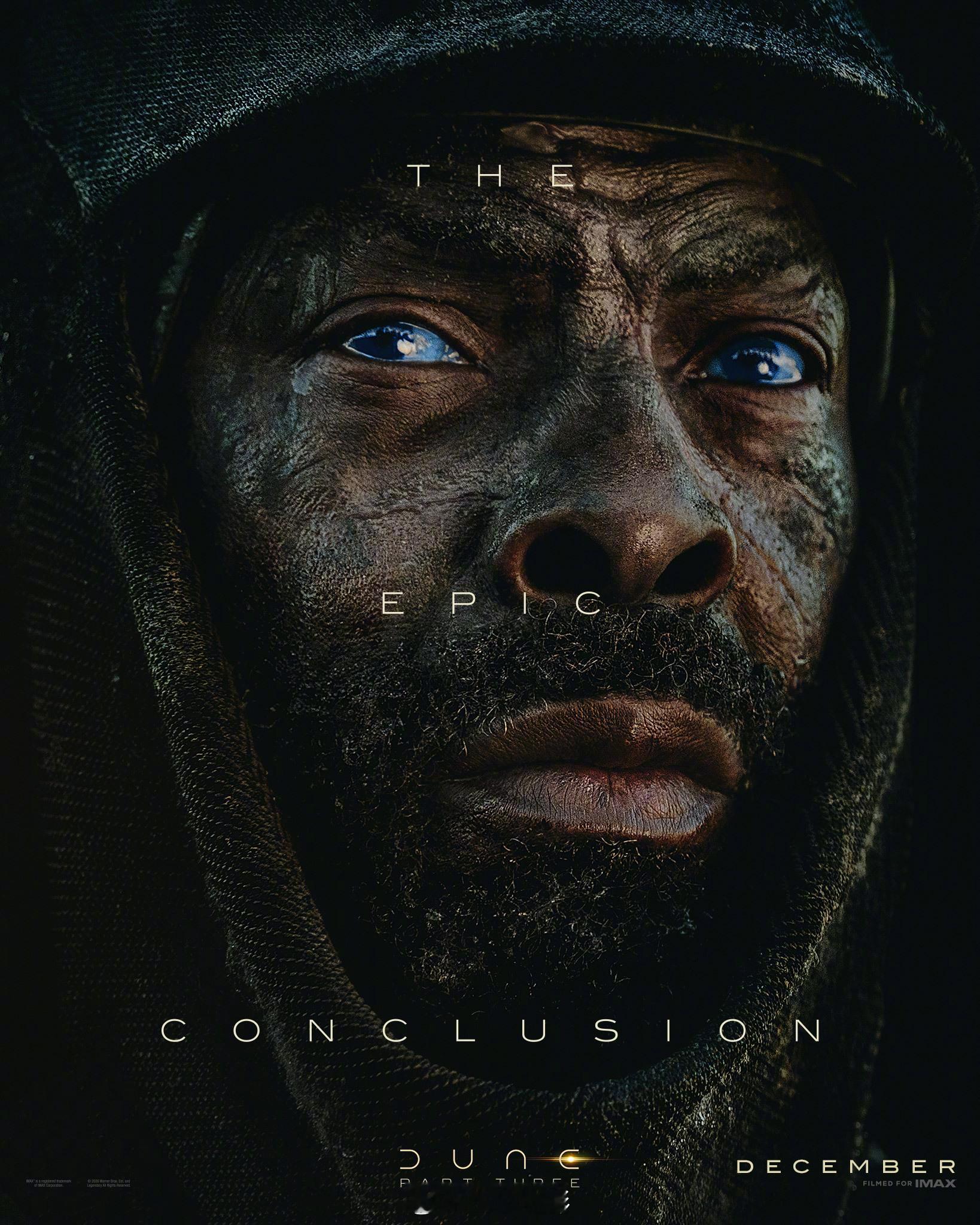 沙丘3角色海报沙丘3演员阵容海报影像质感buff拉满，估计又一次要被甜茶的表演魅