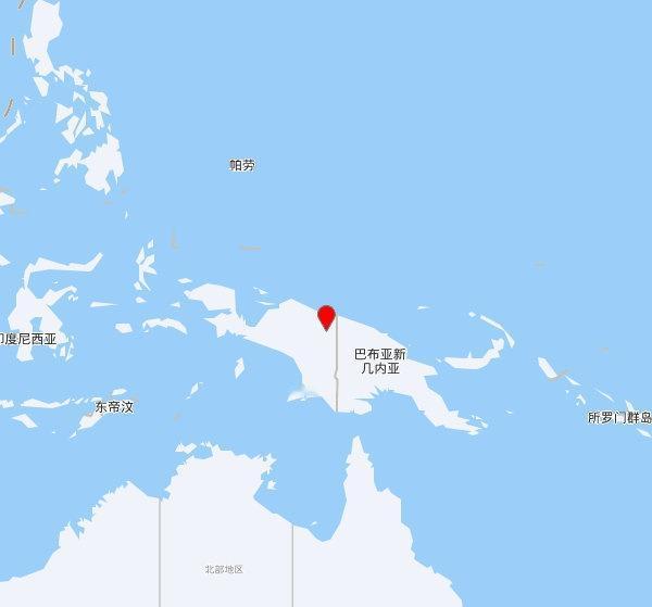 【欧洲地中海地震中心】发布，2025-11-14 03:01:23 在 巴布亚，