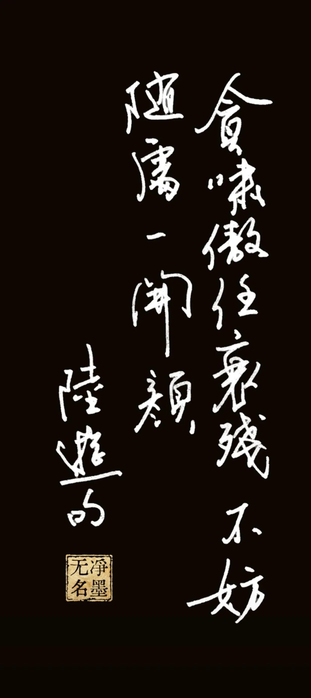 钢笔书写南宋陆游《鹧鸪天·家住苍烟落照间》的经典名句，竖排草书，从右至左认读：