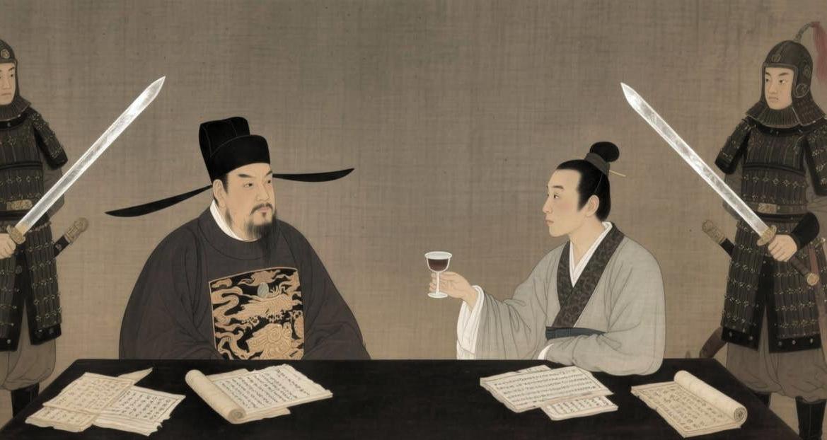 1365年，朱文正被押解回南京。朱元璋看着侄儿，连续问了三遍：“你想干什么？”朱