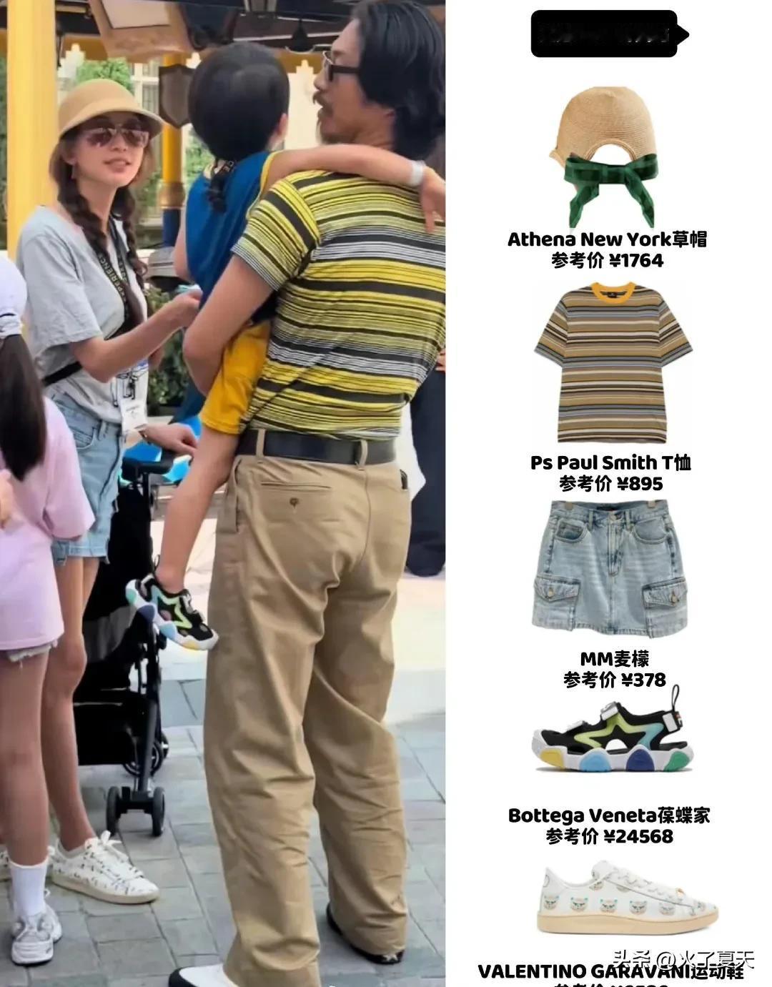 林志玲一家三口环球影城游玩，打扮很少女。林志玲假期陪着家人去环球影城游玩，灰色T