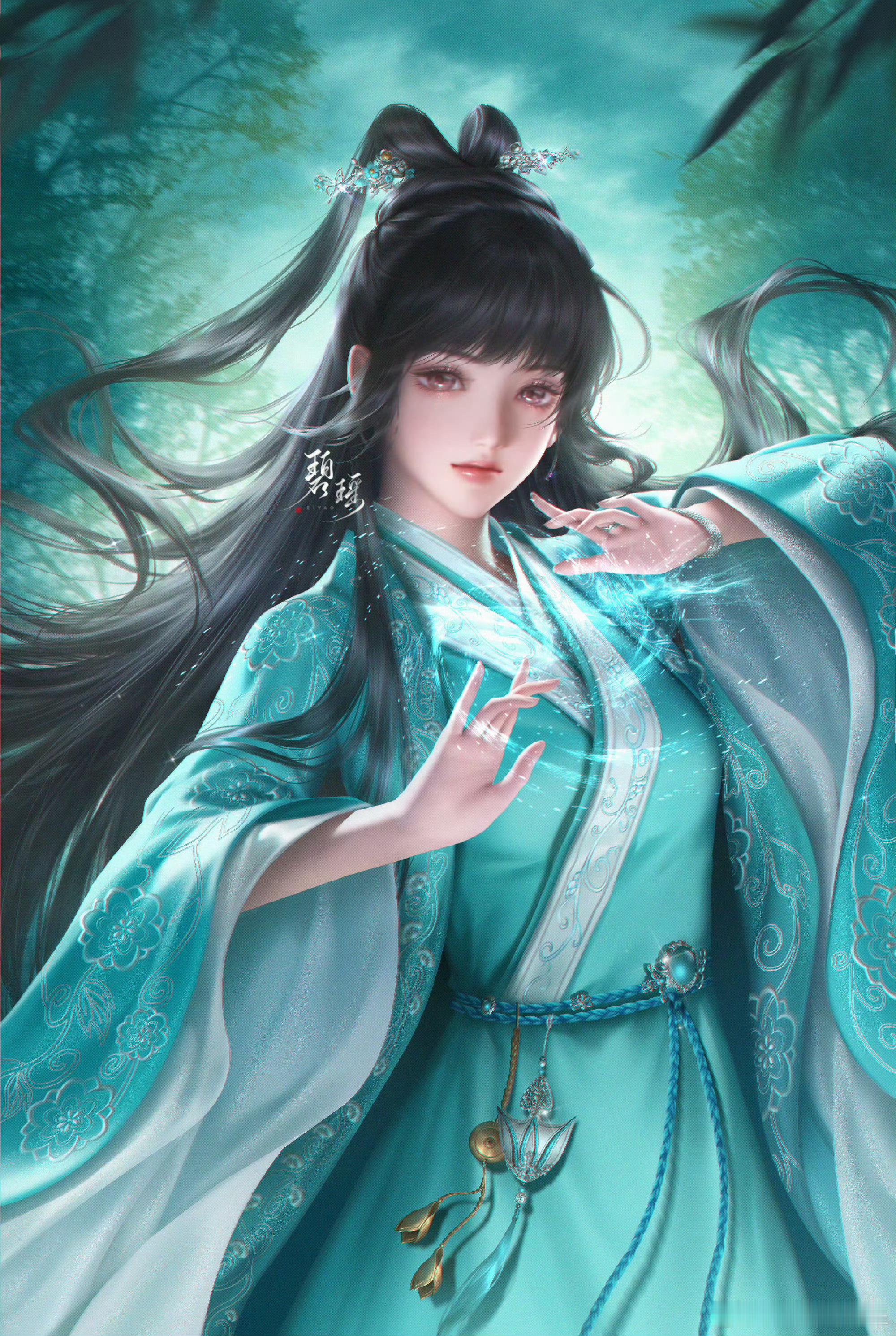 这个也绝了，淑芬为碧瑶生日贺图 贺碧瑶十周年 拾年一誓,只为碧瑶