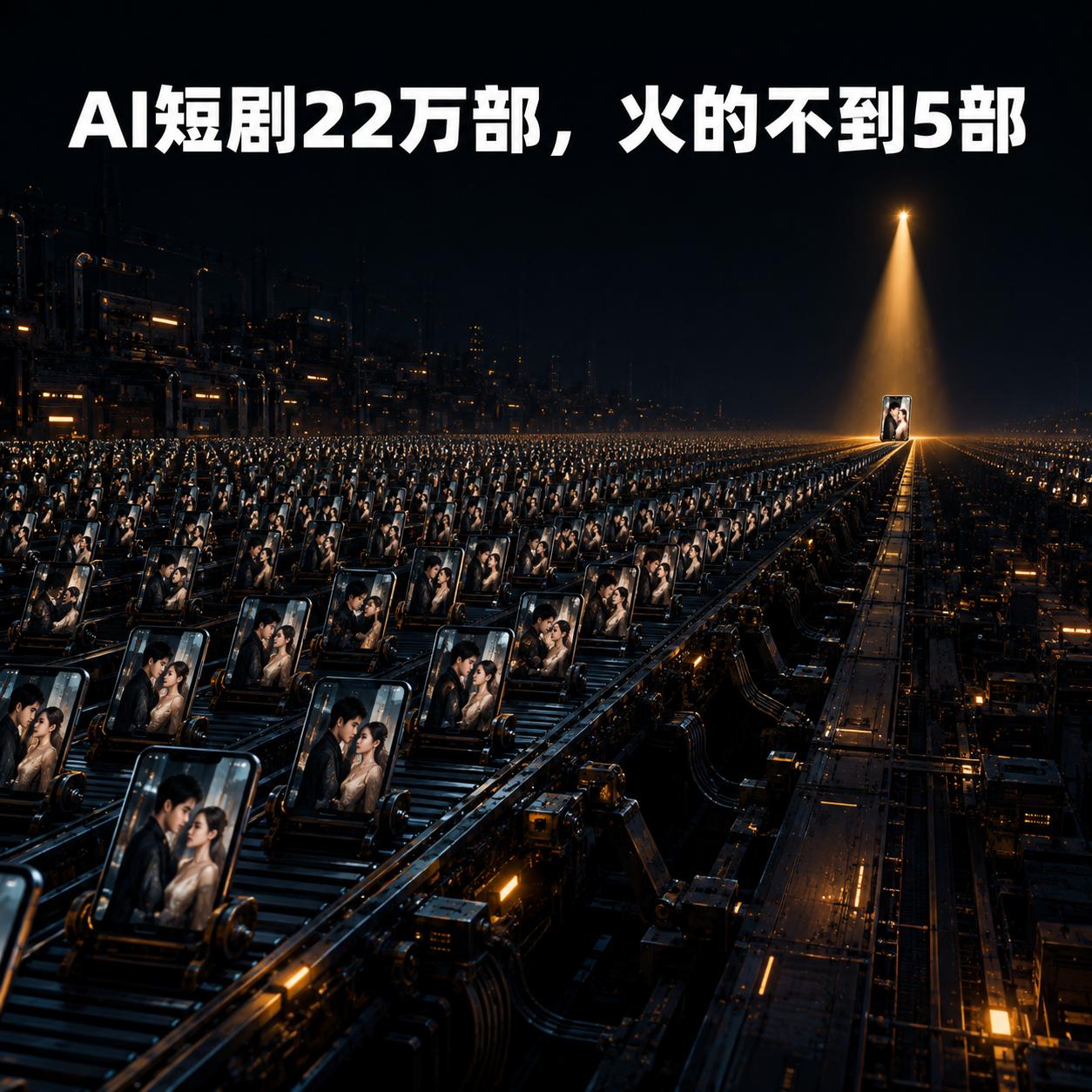AI拍短剧，成本只有真人的零头，但1000部里能火的不到5部。

2026上半年
