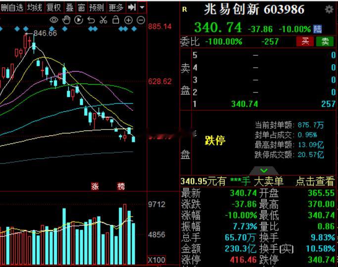 赵姨拿下跌停板，德叔五十步笑百步今日看盘a股
