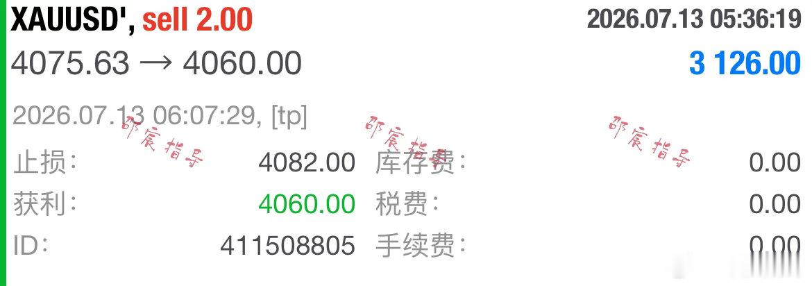 日内第二單：4076规划入场點位，行情如期下行抵达4060目标，4082构筑风控