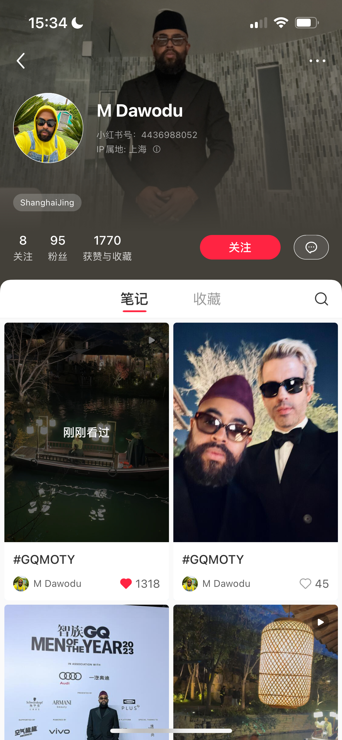 小🍠这条，来加热，GQ总部的人第一条就发了博博，目前才一千多👍🏻 ​​​