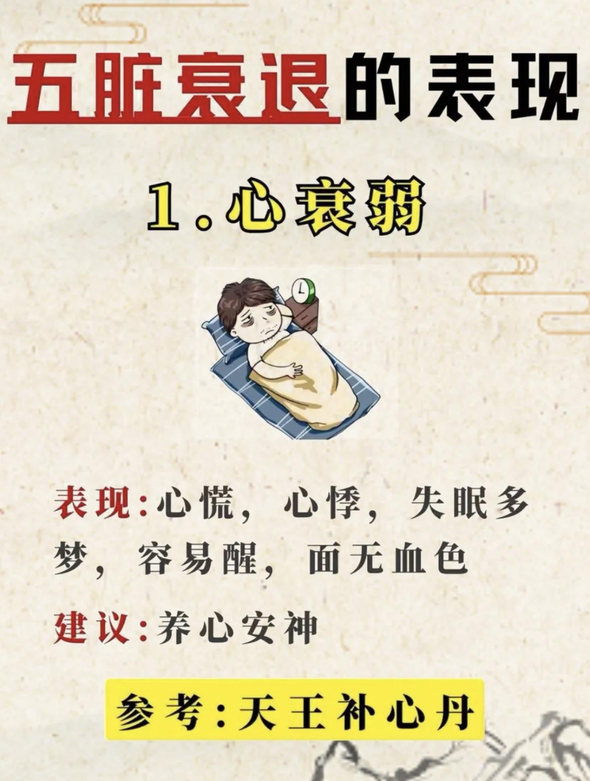 五脏衰退，身体会出现哪些表现？今天一文讲清楚，并教你如何调理
#健康##中医#