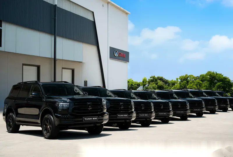 坦克500成为南非G20峰会指定用车，这全黑的涂装太帅了~~~