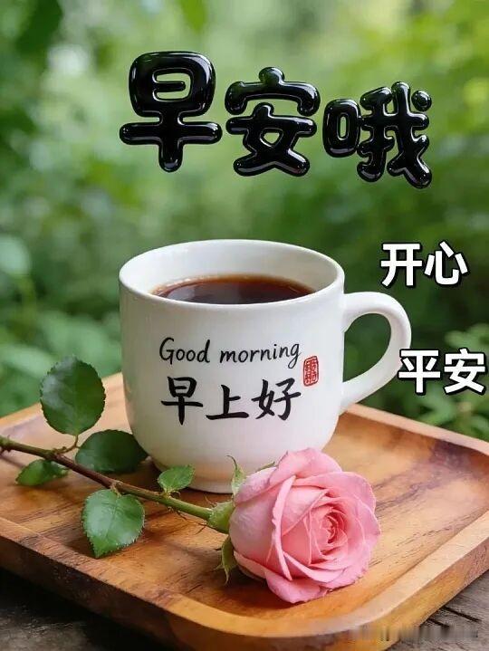 早安好，一杯咖啡，一天美好开始！🌞☕️
