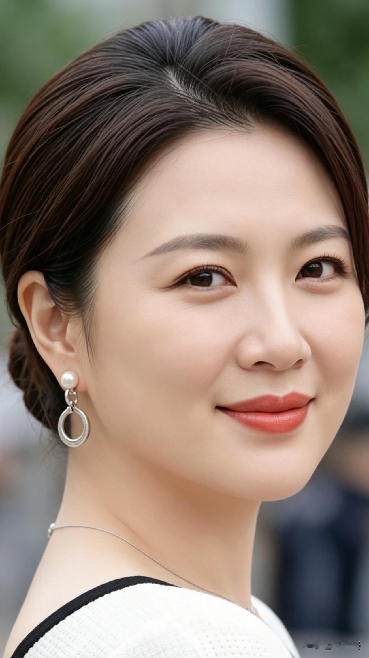 是面相圆润、神态从容。