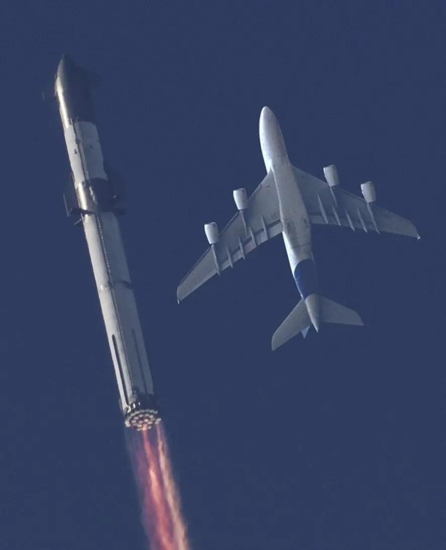 SpaceX Starship and Airbus A380