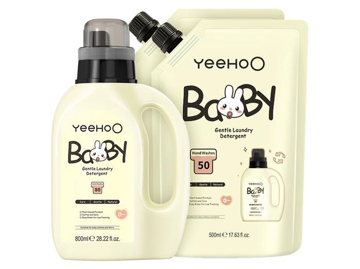 什么样的洗衣液适合婴儿衣物洗涤?温和亲肤，无刺激配方：这款英氏婴儿洗衣液，特别为