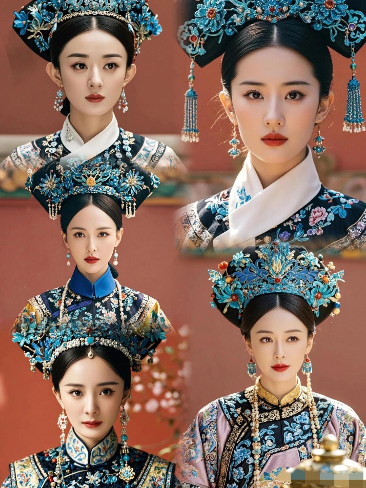 唐嫣、杨幂、赵丽颖、刘亦菲、秦岚，这造型，简直美炸了！但是谁更胜一筹呢？