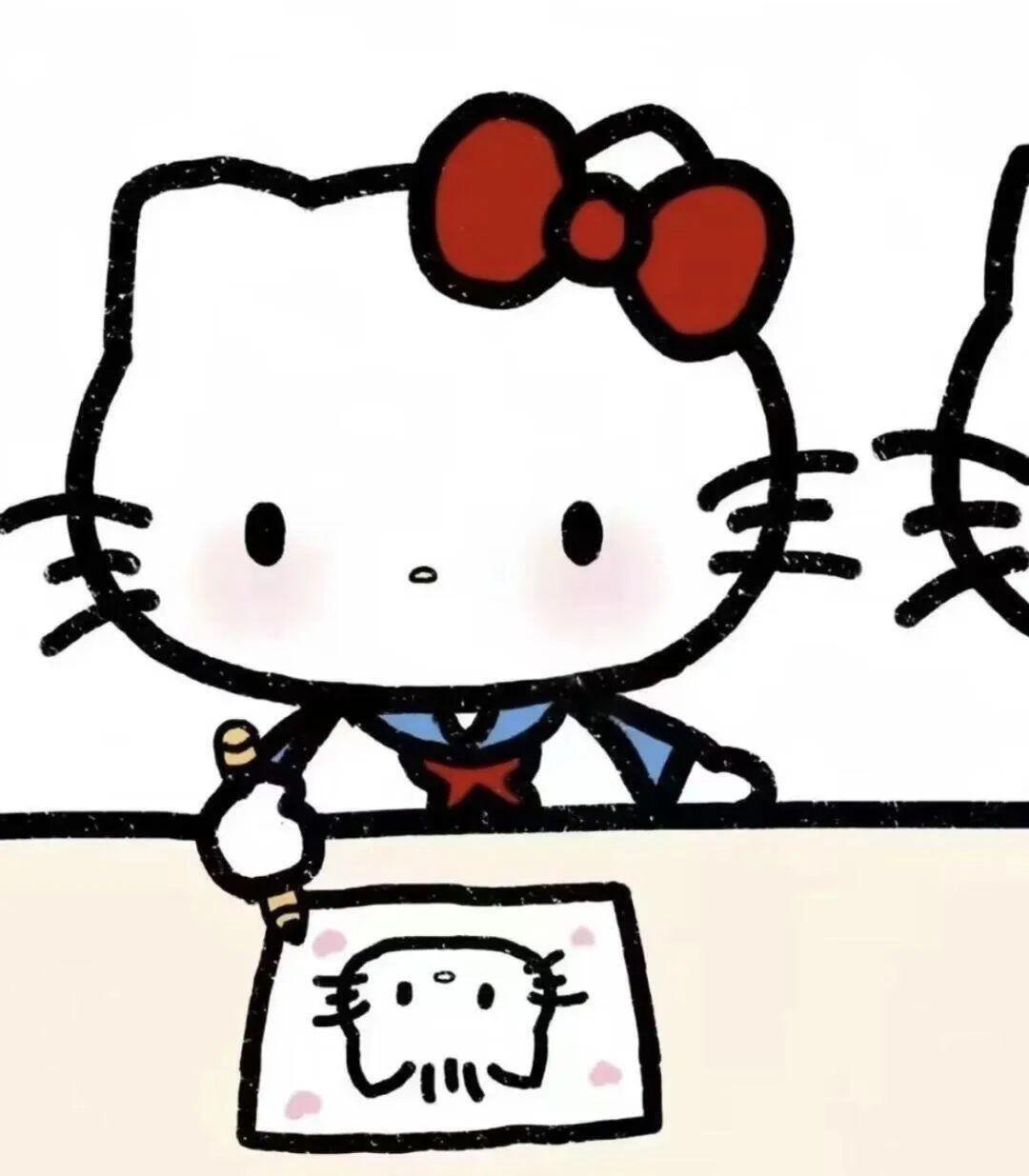 可爱kitty情头分享情侣头像无水印[超话] ​​​