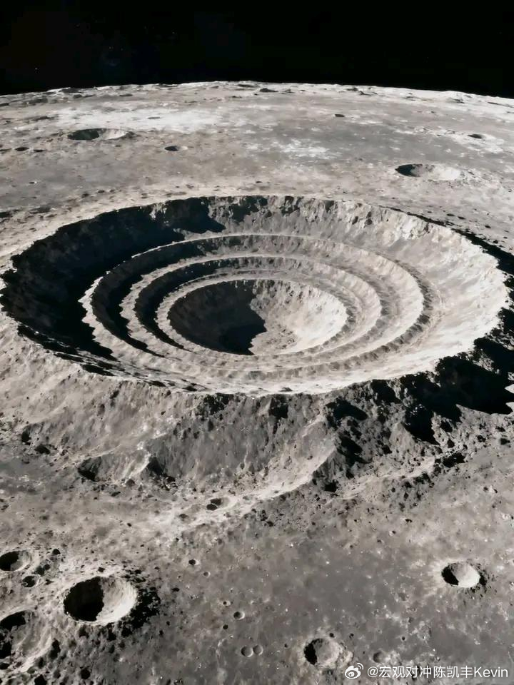 月球… 好美… 人类从来没有看到过的一个盆地月球太空凯丰基本面美国宇航员