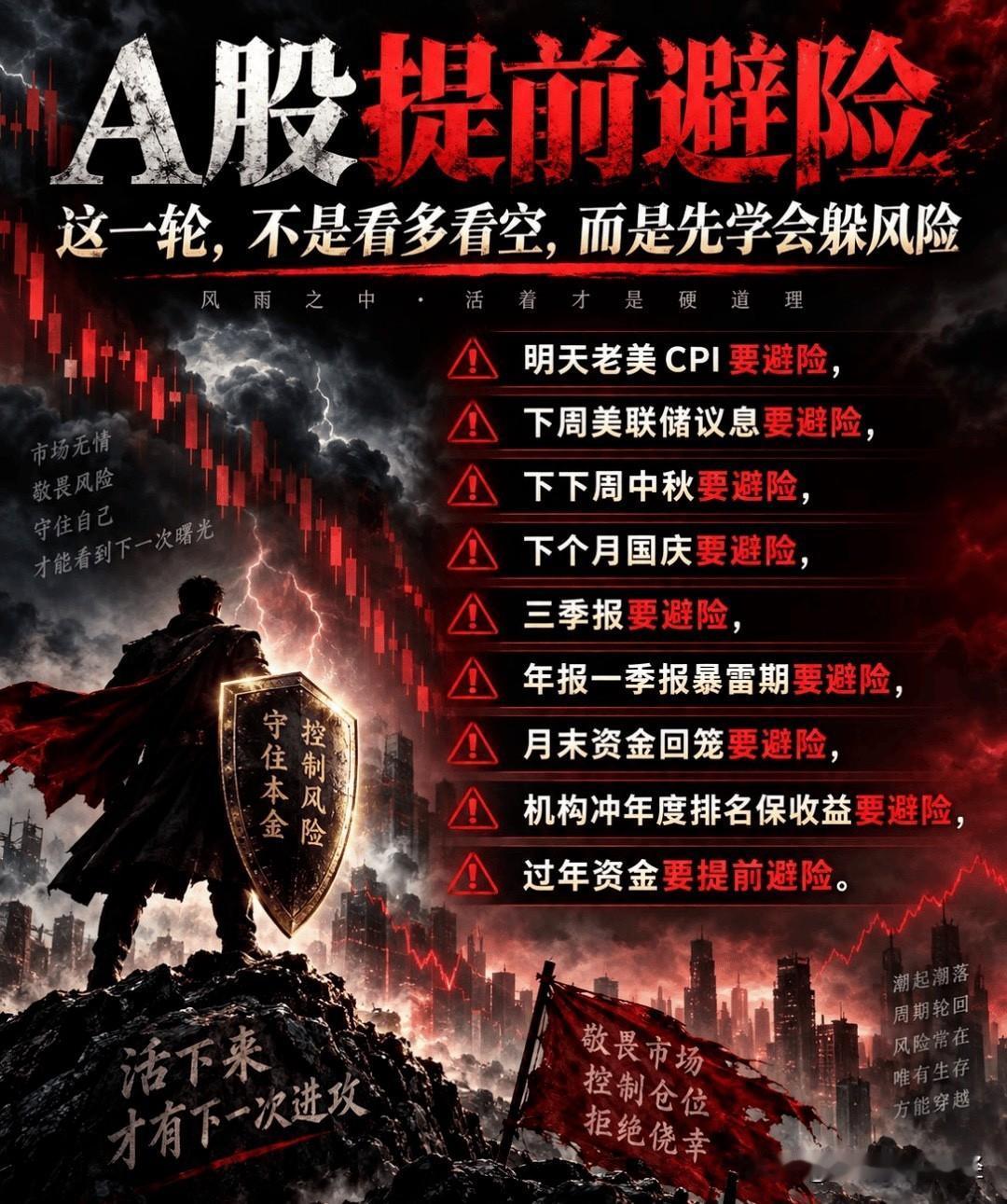 明天9月11号，先说晚上炸出来的四大利空：油价冲上100美元，欧洲央行加息，美国