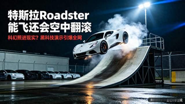 标题：特斯拉Roadster震撼亮相！能腾空还可空中翻滚