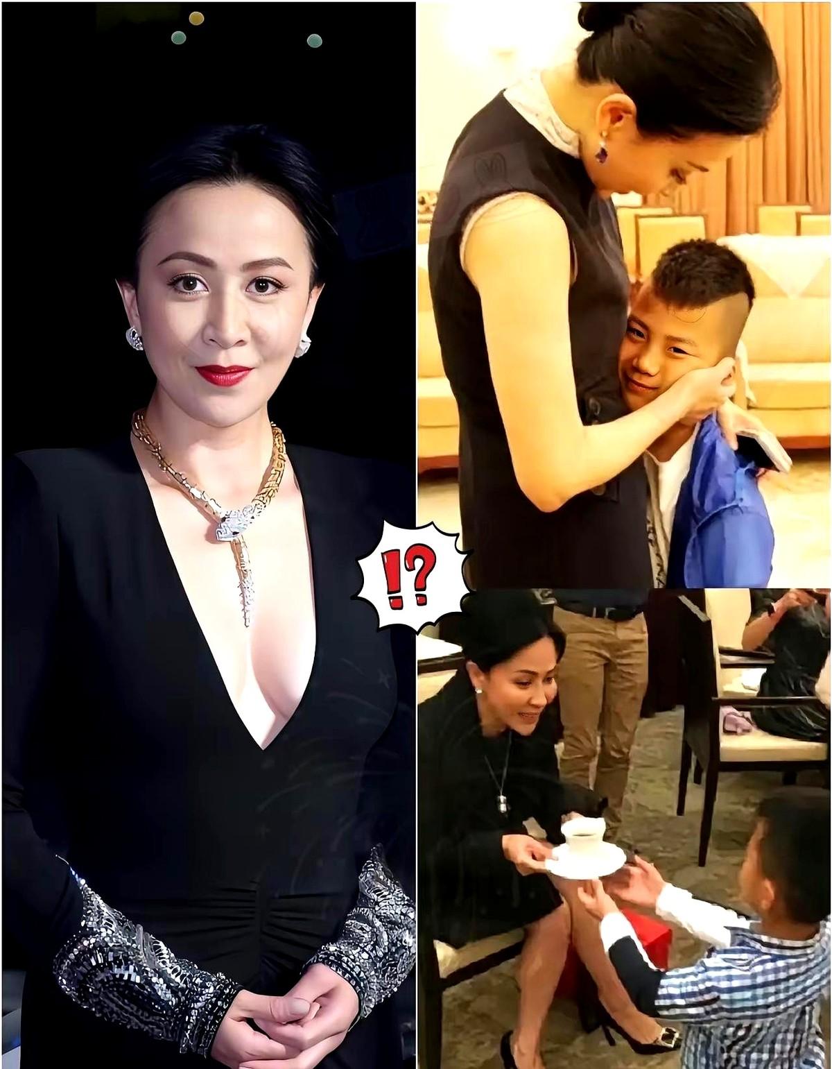 一次，胡军对膝下无子的刘嘉玲说：“姐，想要儿子么？”
刘嘉玲半生求子不得，只能把